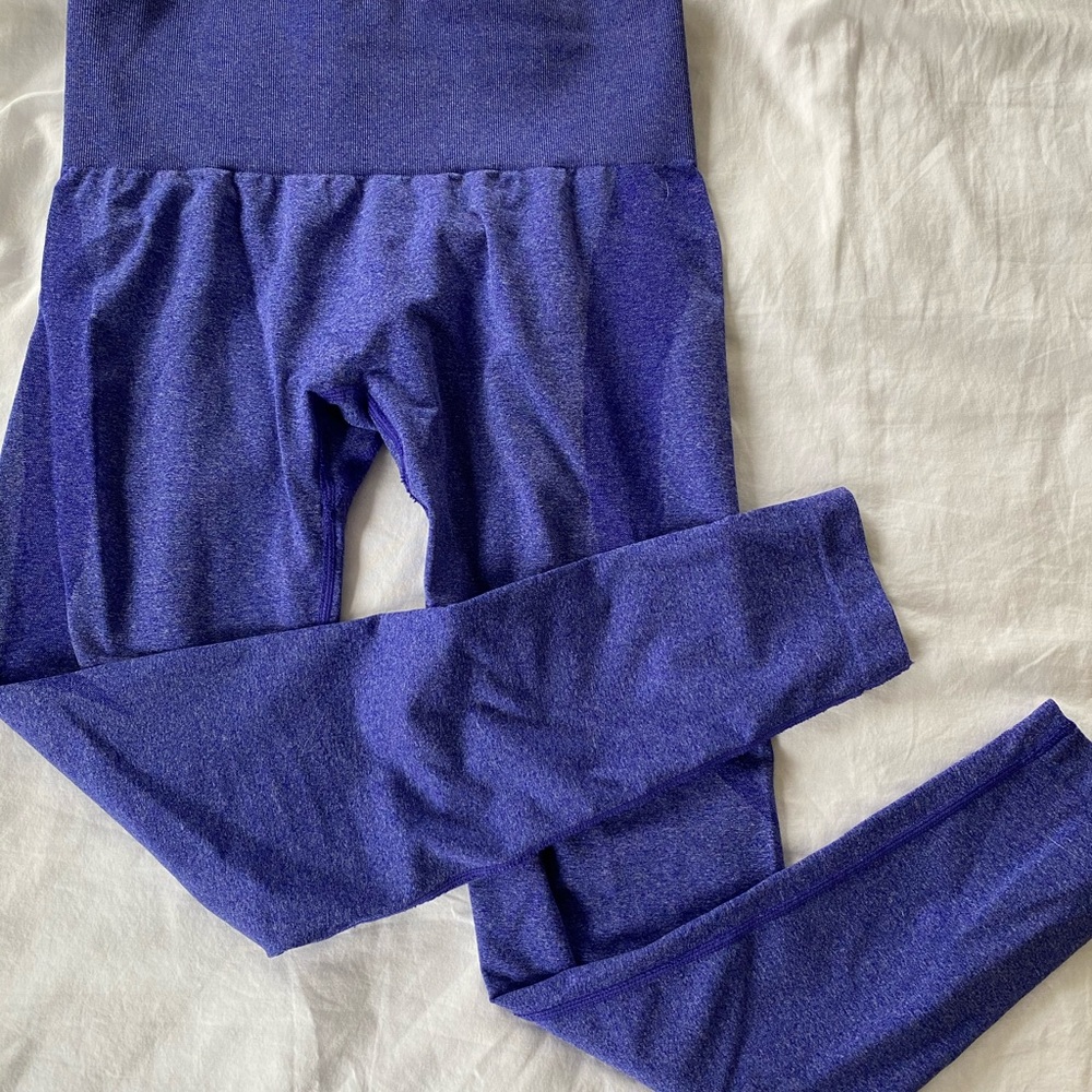 NVGTN Electric Blue Contour Seamless Leggings